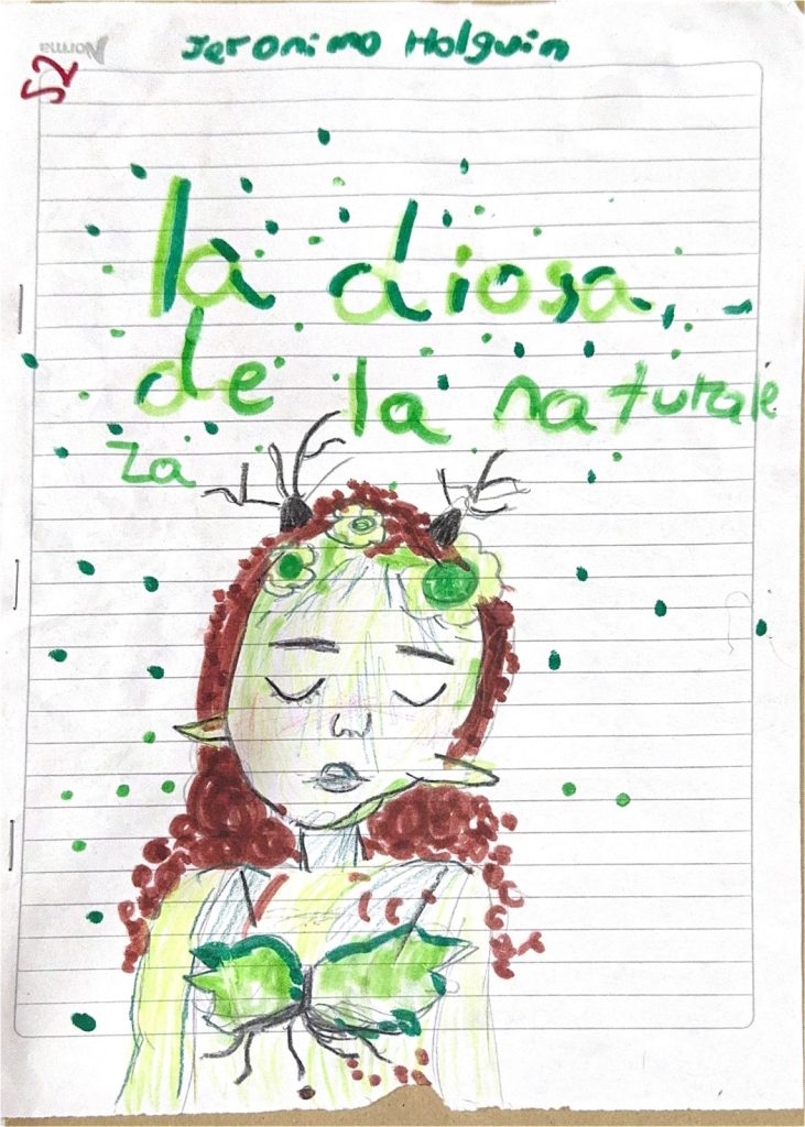 Ilustración de «La diosa de la naturaleza»