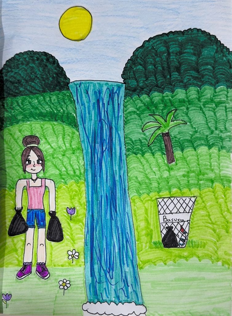 Ilustración de «Luisa, amante de la naturaleza»
